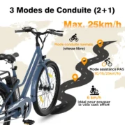 HITWAY Bicicletta elettrica 27,5 - immagine 3