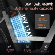 SPATIAL Bicicletta elettrica bianca 26 - immagine 4