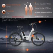 SPATIAL Bicicletta elettrica bianca 26 - immagine 3